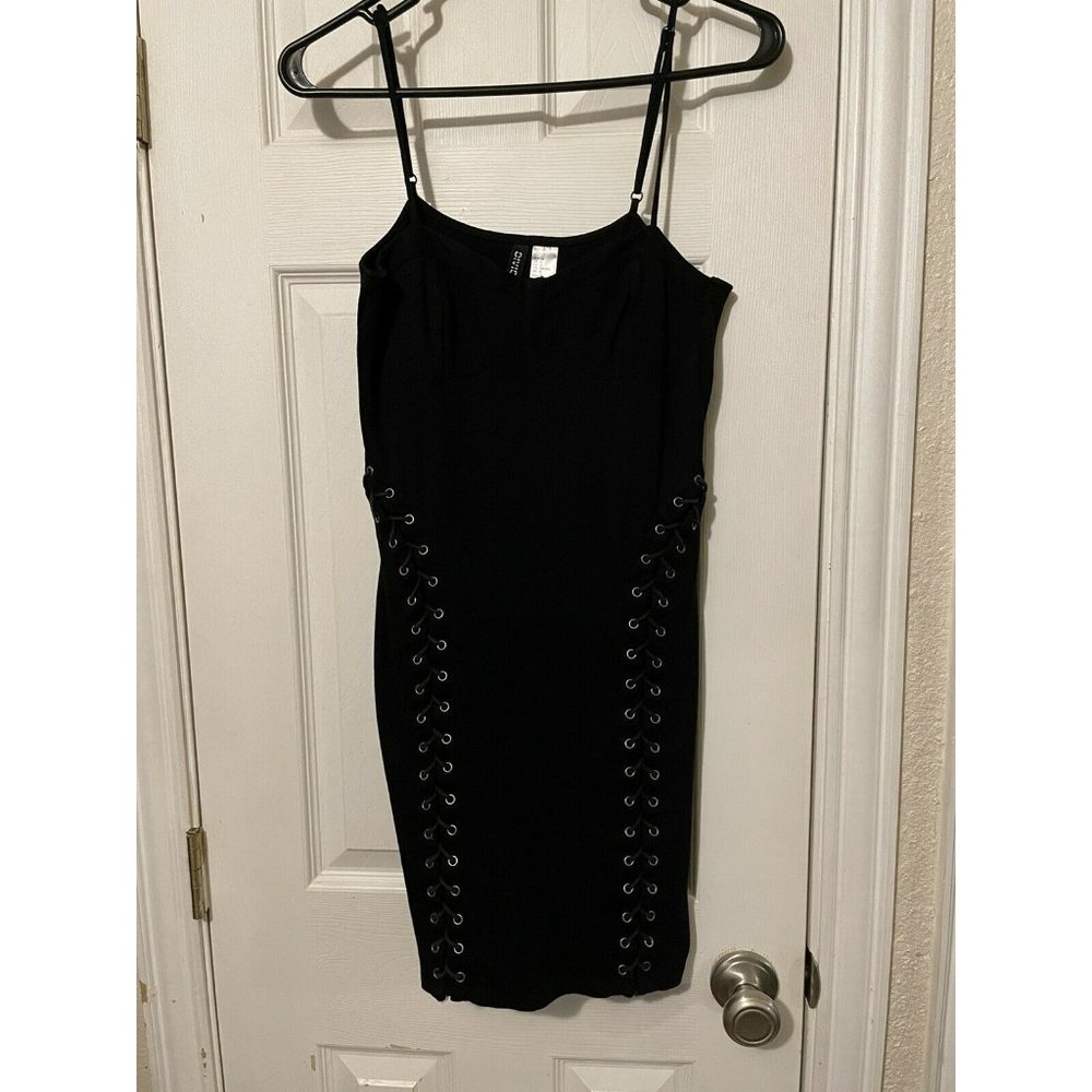 Women's H & M Divided BodyCon Black Dress 8